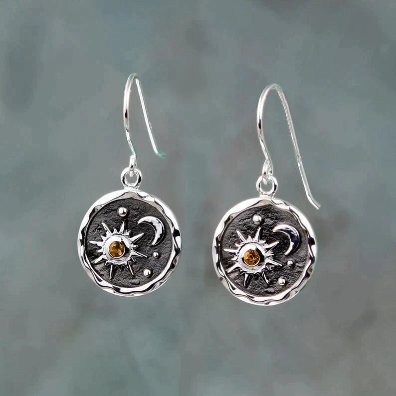 Moon & Sun Boho Earrings