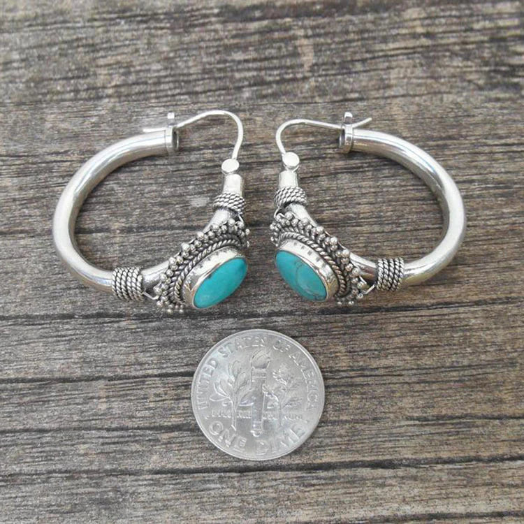 Vintage Style Turquoise Earrings