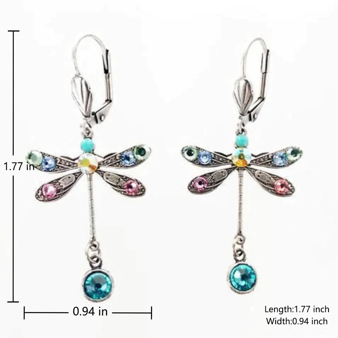 Elegant Dragonfly-Shaped Sculpted Earrings