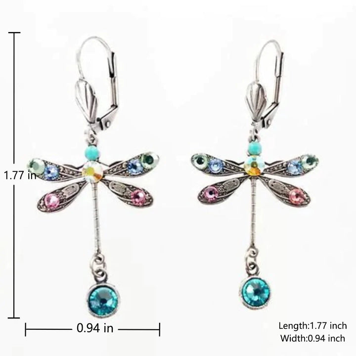 Elegant Dragonfly-Shaped Sculpted Earrings