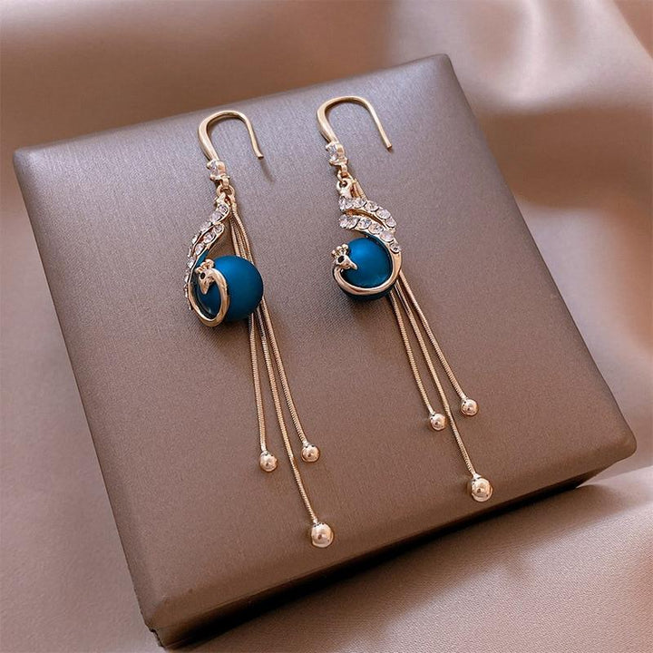 Blue Pearl Earrings for the Holidays