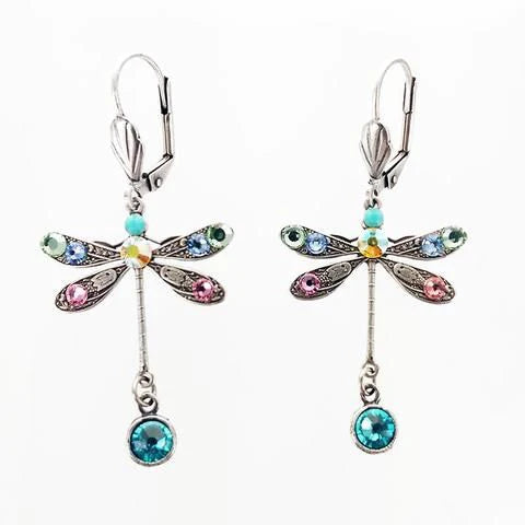 Elegant Dragonfly-Shaped Sculpted Earrings