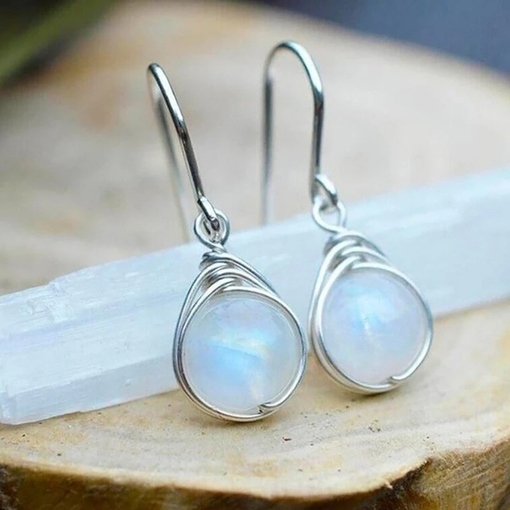 Vintage Style Moonstone Earrings