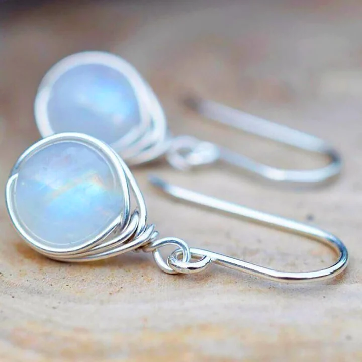 Vintage Style Moonstone Earrings