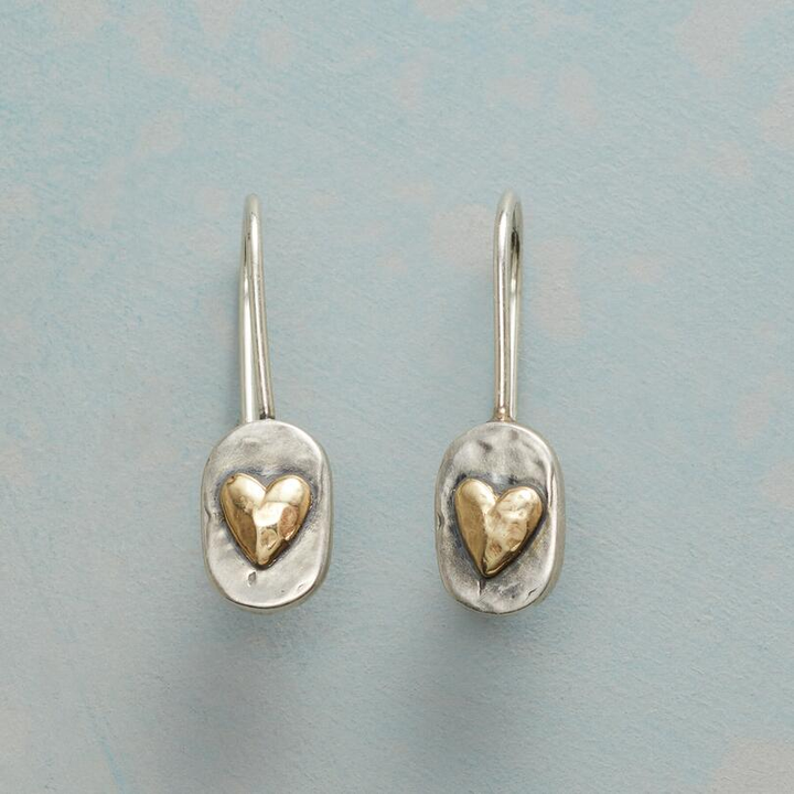 Vintage Gold Heart Earrings